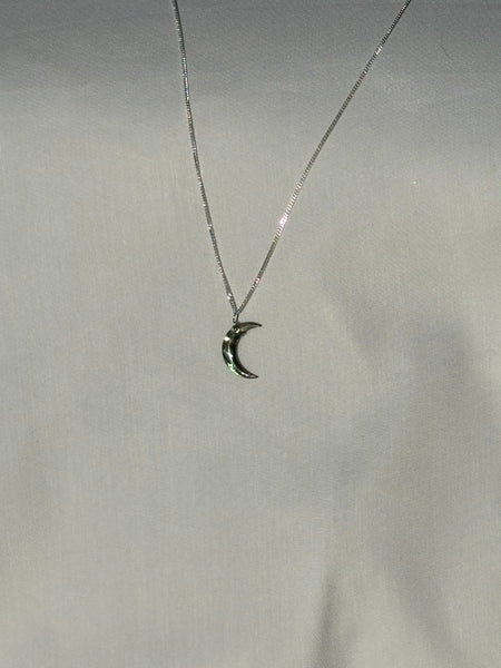 pāua moon necklace
