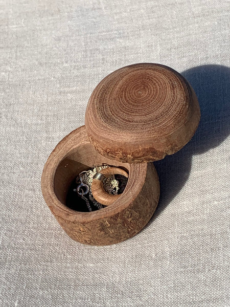 wooden moon necklace