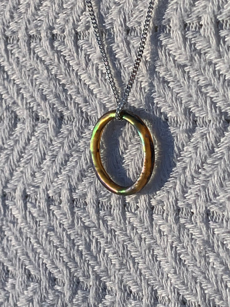 pāua sphere necklace
