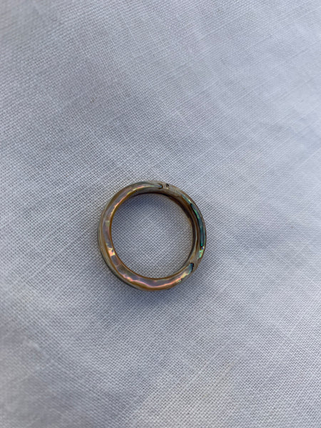 Otis pāua band ring