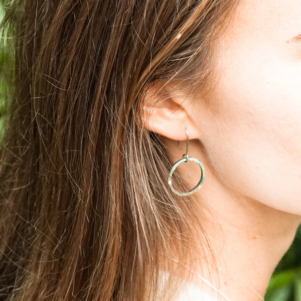 pāua halo earrings